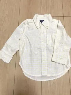 ベビーGAP 80サイズ長袖チェック柄シャツ