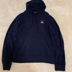 adidas アディダス ネイビー パーカー スウェット 大きいサイズ