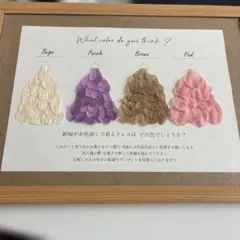 ウエディング　ドレス色当てセット
