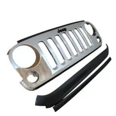 Jeep JK ラングラー　フロントグリルGrille シルバー 純正　付属品のサムネイル