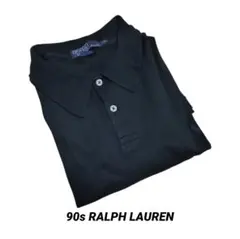 Polo by Ralph Lauren ブラック長袖ポロシャツ XXL