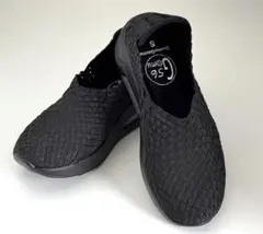 Gomu56 ブラック メッシュスリッポン