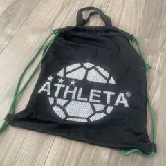 ATHLETA ナップサック ブラック グリーンのサムネイル