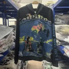 水洗ヴィンテージ做旧 高街暗黒ストリート パーカー 男女兼用 厚手