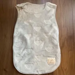 フリース　もこもこ　ベビースリーパー くま柄　グレー　50センチ〜95センチ