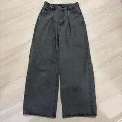 JEANASIS ワイド タック デニムパンツ