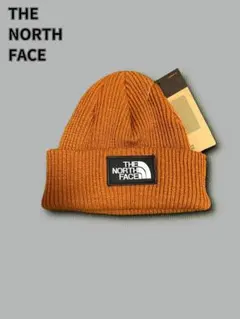 THE NORTH FACE ノースフェイス ボックスロゴ ニット帽 キャラメル