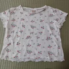 petit main いちご柄 半袖 Tシャツ 110