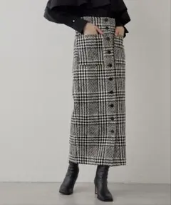 Whim Gazette】ウィムガゼット ウールギャバミニスカート 36 - メルカリ