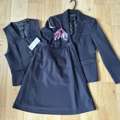 ネイビー ストライプ 制服　スカート新品