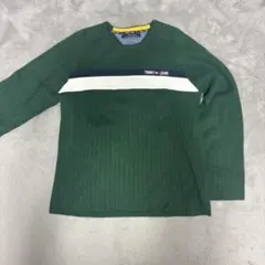 TOMMY JEANS グリーンニット