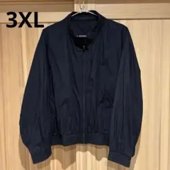 UNIQLO【コットンショートブルゾン】3XL ネイビー