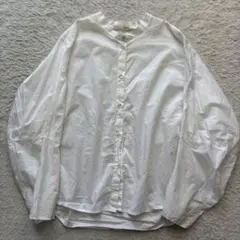 TELA white shirt ボリュームスリーブシャツ　バンドカラーのサムネイル