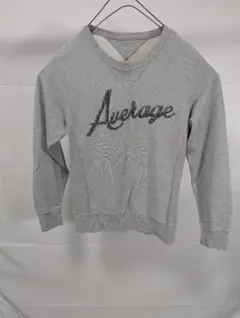 アーバンリサーチ　Average ロゴ刺繍 クルーネック グレー x3