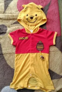 プーさん フード付きコスチューム 80