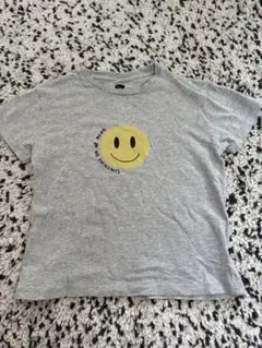 beau lovesスマイルプリント グレーTシャツ　4-5yのサムネイル