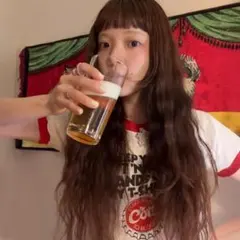 あいみょん ラッキーカラーを身体中にまとっT ネイビー Tシャツ XL
