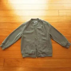 【Honeysオリーブグリーン ノーカラージャケット】Mサイズ