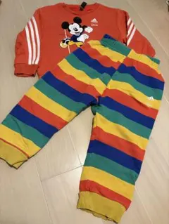 【adidas】トレーナー　セットアップ　ミッキー　ディズニー【90】