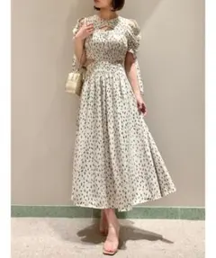 SNIDEL スイッチングデコルテオープンワンピース