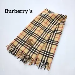 Burberry's マフラー ウール100% ノバチェック ベージュ　ストール