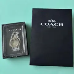 【新品未使用品】COACH スマホリング & ショップ紙袋