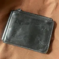 Maison Margiela 黒のレザー二つ折り財布
