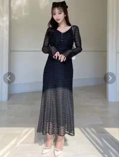 RESEXXY シアーチェックアンサンブルワンピース