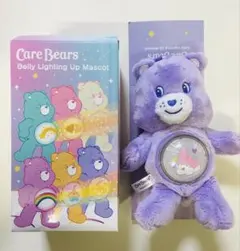 ケアベア　シークレットライトキーリング　Plaza　紫　【新品】