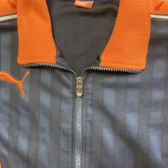 PUMA ストライプ ジャージ ネイビー/オレンジ