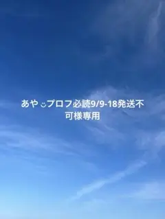 あや ◡̈プロフ必読9/9-18発送不可様