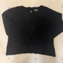 【美品】JLLL STUART アンゴラニット　黒　リボン