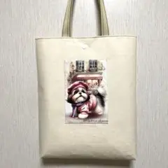 トートバッグ シーズーちゃんパネル♡