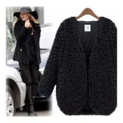 2016新作！！人気のもこもこ ファーコート　プードル