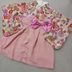 SWEET MOMMY 花柄着物風ドレス 50-70