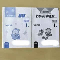 学宝社 中学1年 国語 冬休み教材 WINTER 解答・解説（平成17年頃）のサムネイル