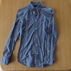 Polo Ralph Lauren XS ネイビーストライプ 長袖シャツのサムネイル