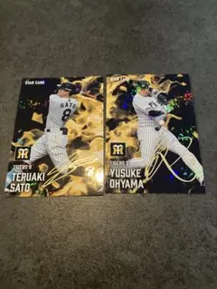 大山悠輔　佐藤輝明　プロ野球チップス2025　第2弾　２枚セット