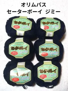 オリムパス毛糸 《セーターボーイ ジミー》 紺色系　6玉