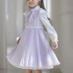 any FAM KIDS シフォン プリーツ ワンピース