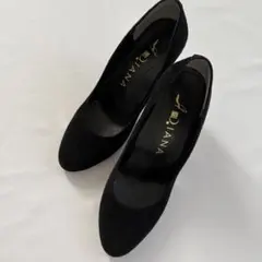 DIANA 다이애나 스웨이드 펌프스 블랙 22.5cm