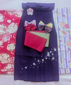 和装袴 6点セット　2通り楽しめる！