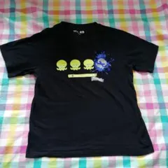 ユニクロ　UNIQLO　半袖　Tシャツ　スプラトゥーン　スプラ　ブラック　140