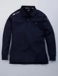 PUMA WORKWEAR 長袖ポロシャツ ネイビー M