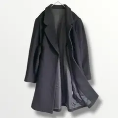 ★極上カシミヤ100% ★ チェスターコート　コート　ブラック　上質な肌触り L