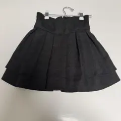 ミシェルマカロン 美脚エレガントツイードスカート ブラック