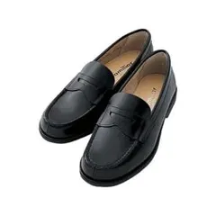 ファミリア 本革 ローファー 19cm ブラック 受験