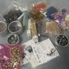 ビーズいろいろ　国産　インド産　手作りガラスビーズ