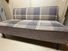 クラッシュゲート　チェルシーソファ　2P ブラウン　チェック柄2人掛け　ソファー