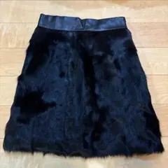 grace class 黒ファー スカート